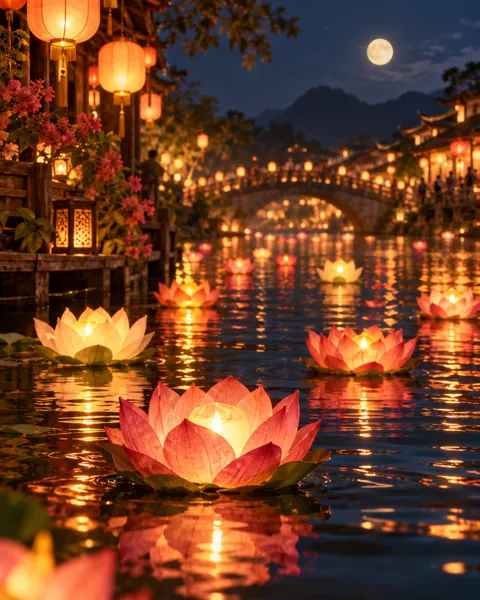 River Lantern Festival · Cozy indoor light