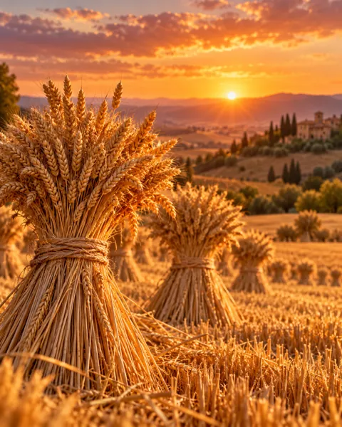 Golden Wheat Harvest · Cozy indoor light