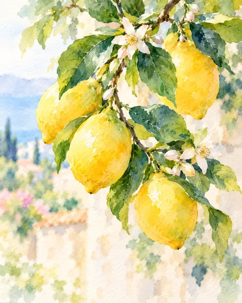 Lemon Branch · Soft Pastels
