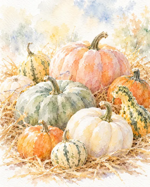 Pumpkin Harvest · Soft Pastels