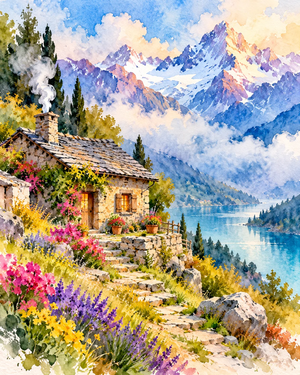 Mountain Cottage · Vibrant Pigments