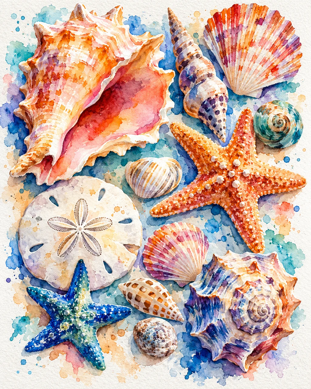 Seashell Collection · Vibrant Pigments